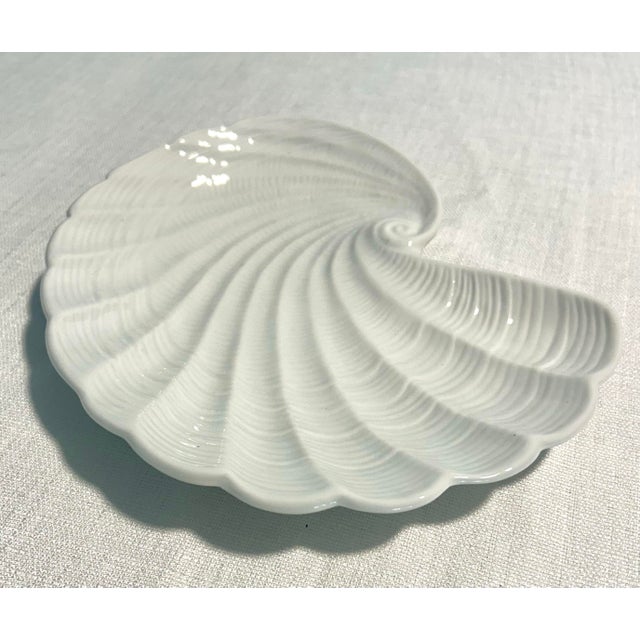 MCM Porcelain Andrea by Sadek Shell Plate For Sale - Image 4 of 6
