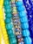 Tribal Antique European Glass and Chevron Trade Bead Necklaces For Sale - Image 3 of 5