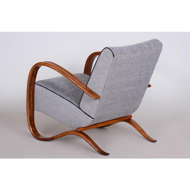 Art Deco Czech H-269 Lounge Chair by J. Halabala for Up Závody, 1930s For Sale - Image 10 of 12