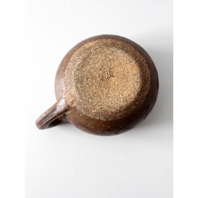 Vintage Studio Pottery Mug For Sale - Image 4 of 11