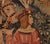 Stencil Tapestry with Gothic Falconry Scene, 19th Century For Sale - Image 6 of 12