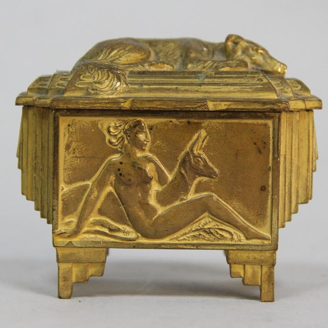 Art Deco Bronze Box, France, 1930s For Sale - Image 12 of 12