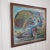 Blue 1970 Large Mid-Century Swedish Cosmic Esoteric Double-Sided Oil Painting "Nya Jorden" by Hildegard Persson For Sale - Image 8 of 18