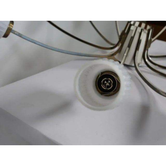 Cream 10-Light Spider Sputnik Lamp, 1960s For Sale - Image 8 of 12