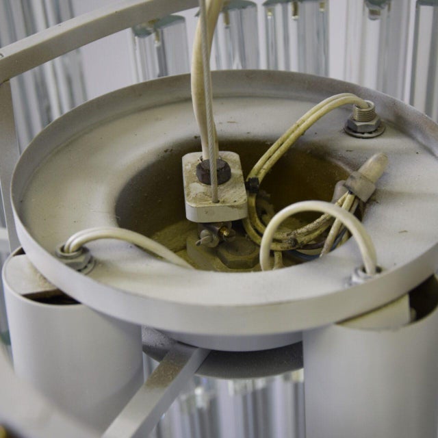 Murano Trilobo Glass Pendant from Venini, 1960s For Sale - Image 13 of 14