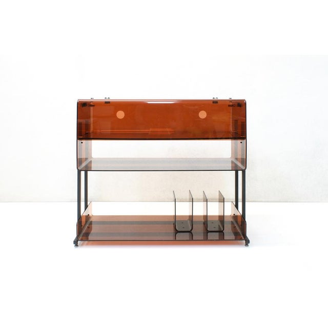 Acrylic Glass Stereo Cabinet attributed to Michel Dumas for Roche Bobois, 1970s For Sale - Image 18 of 18