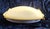 Vintage Italian Flat Ceiling Lamp with Brass-Colored Metal Bracket and White Glass Shade, 1990s For Sale - Image 6 of 8