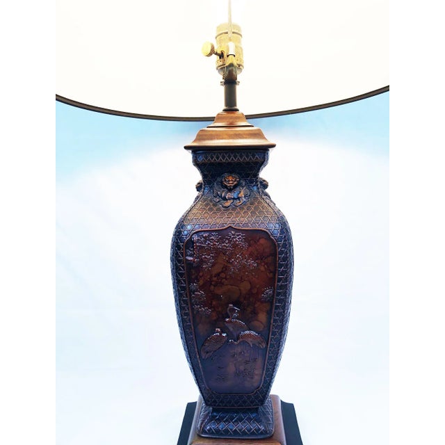 Auburn Maitland Smith Asian Porcelain Table Lamp For Sale - Image 8 of 11