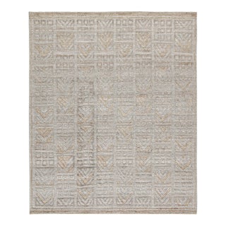 Rug & Kilim’s Scandinavian Rug Indoor/Outdoor Rug With Gray Geometric Pattern - 14'x20' For Sale