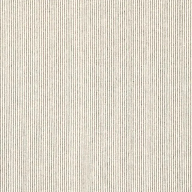 Sample - Schumacher Wesley Ticking Stripe Fabric in Umber For Sale