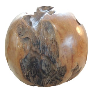 Large Round Decorative Wood Floor Ball For Sale