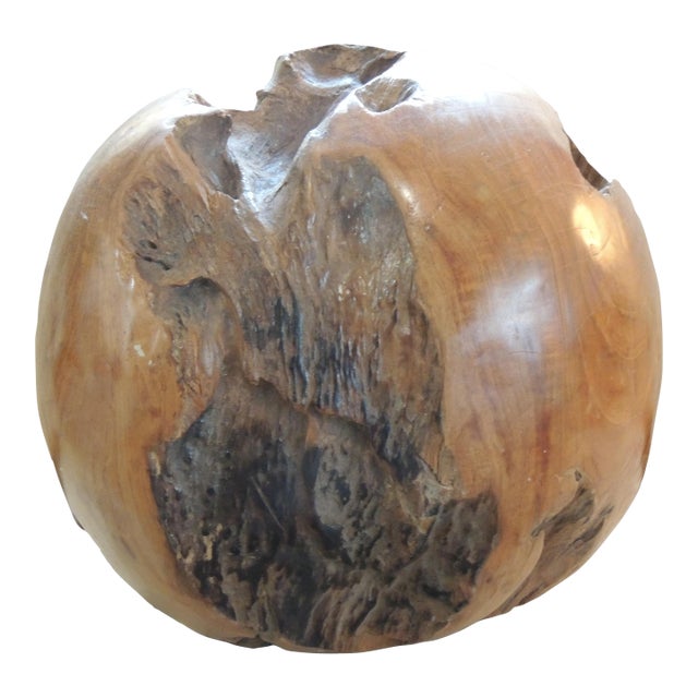 Large Round Decorative Wood Floor Ball For Sale