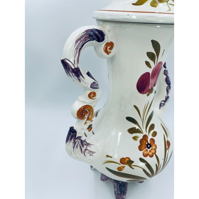 Ceramic Majolica Jug Vase from Bassano, Italy, 1965 For Sale - Image 7 of 15