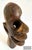 This striking handcrafted abstract wooden head sculpture dates from the 1960s–70s and is carved from richly grained...