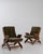 Pair Of Mid-Century Modern Lounge Armchairs With Adjustable Backs Green For Sale - Image 11 of 18