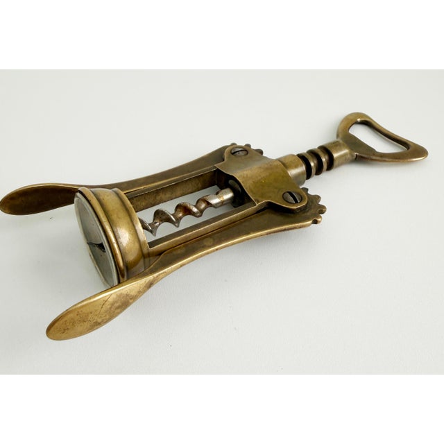 Italian Brass Corkscrew, Unlacquered For Sale - Image 4 of 7