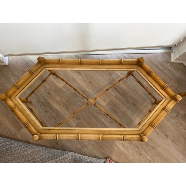 Vintage Allegro Octagonal Coffee Table Attributed to Thomasville For Sale - Image 10 of 12