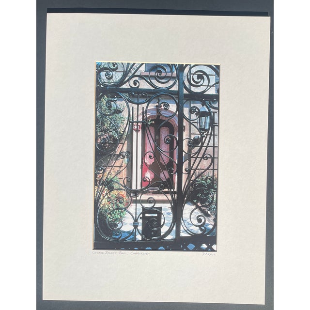 Ron Rocz Legare Street Gate Charleston Photograph For Sale - Image 4 of 5
