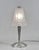 Degué A beautiful French modernist art deco table lamp made around 1930. The nickel-plated base in solid brass or bronze...