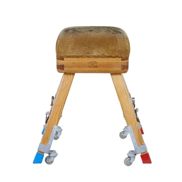 Mid-Century Swedish Pine Gym Horse, 1950s For Sale - Image 6 of 9