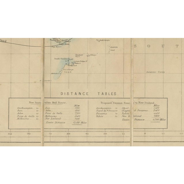 Cream World Mail and Passenger Routes to New Zealand, 1883 For Sale - Image 8 of 12