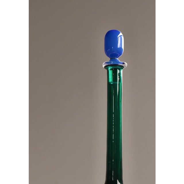 1950s Vintage Italian Art Glass Bottle by Gio Ponti for Venini, 1950s For Sale - Image 5 of 15