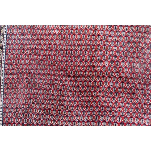 1970s Handmade Vintage Indian Seraband Rug 6.6' X 8.2' For Sale - Image 12 of 13