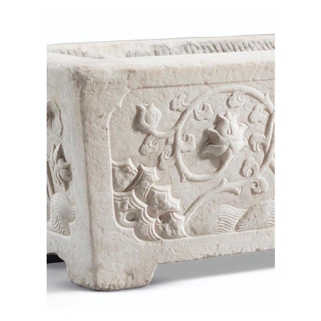 Marble Floral Planter For Sale - Image 5 of 7