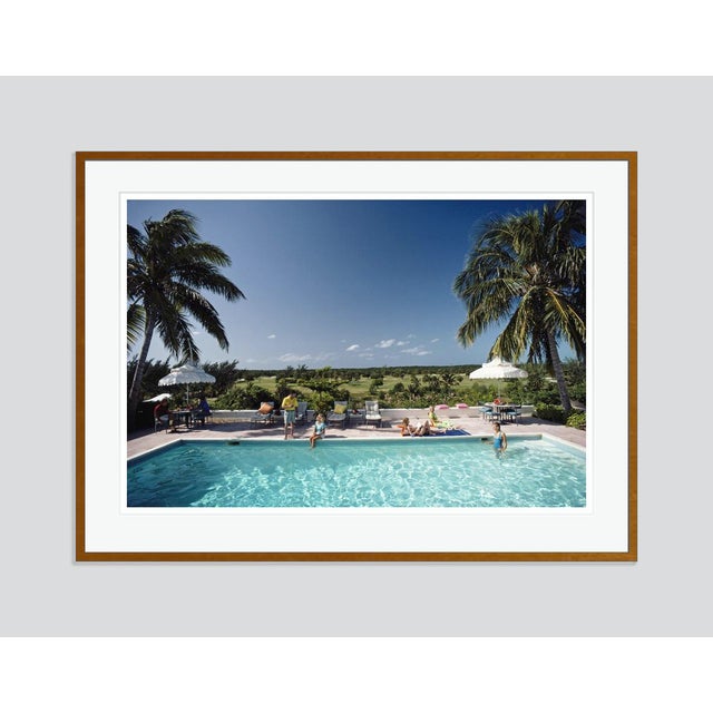 Modern Cotton Bay 1982 by Slim Aarons Framed C-Print For Sale - Image 3 of 3
