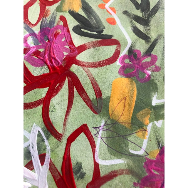 2020s “Little Garden” Contemporary Original Painting by Cassandra Auker For Sale - Image 5 of 7