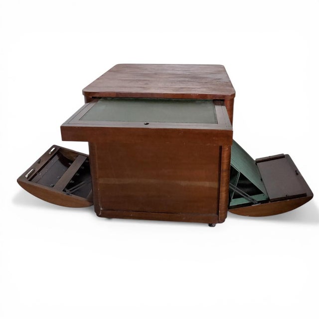 Art Deco Walnut Drinks Cabinet by Incorporall, 1930s For Sale - Image 3 of 11