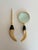 Mid-Century Modern 1970s Vintage Hollywood Regency Horn & Brass Magnifying Glass & Letter Opener Desk Set For Sale - Image 3 of 9
