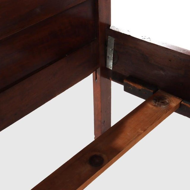Antique Eastlake Chip Carved Walnut Full Size Bed C1900 For Sale - Image 13 of 17