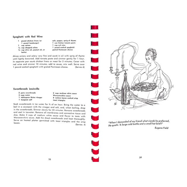 1960s "Les Boutiques De Noel Cookbook" 1965 For Sale - Image 5 of 8