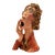 Signed Paper Mache Sculpture, Lovely Lady, by R. Newman For Sale