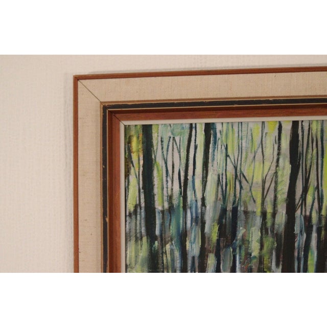 Jon, Forest, 1960s, Oil on Panel, Framed For Sale - Image 10 of 18