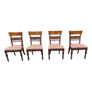 Ethan Allen British Classics Mackenzie Cinnabar Dining Chairs For Sale