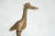 Large Fishing Bird Triple Horn and no Fish Vintage African Bronze Sculpture For Sale - Image 4 of 9