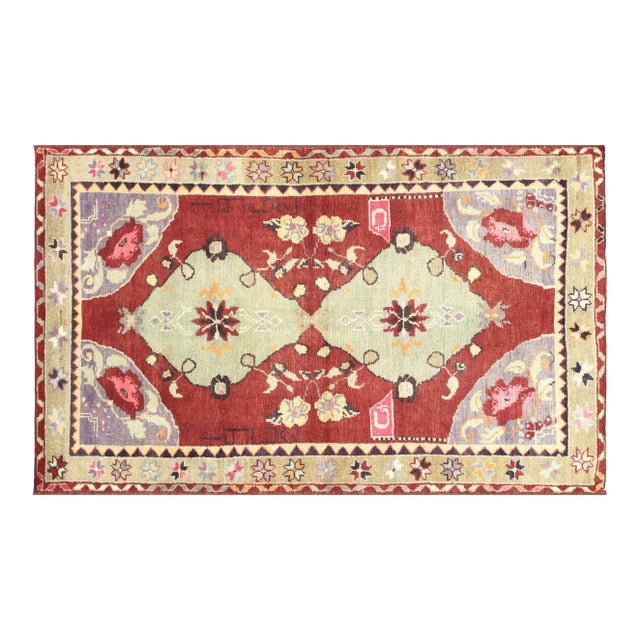 1960s Turkish Oushak Rug For Sale