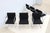 Ludwig Mies Van Der Rohe Brno Tubular Chairs in Black Fabric by Gordon - Set of 6 For Sale - Image 13 of 18