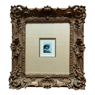 Custom Framed Rembrandt Self Portrait Re-Strike Print For Sale