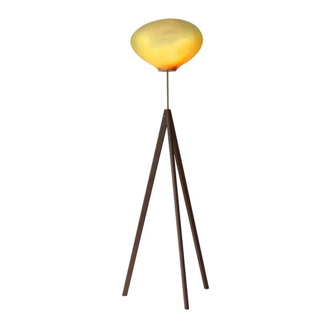 Contemporary Stati X Amber Iridescent Floor Lamps by Eloa, Set of 2 For Sale - Image 3 of 9