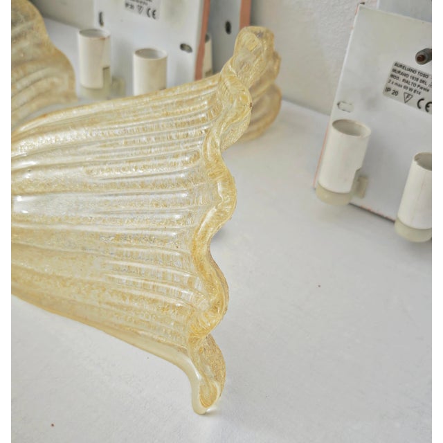 Murano Glass Wall Lamps by Aureliano Toso, Italy, 1980s, Set of 11 For Sale - Image 11 of 18