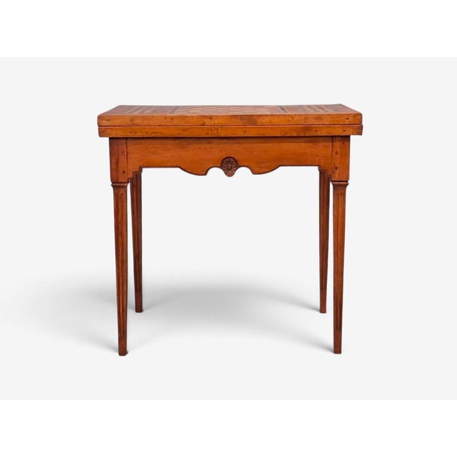 French Louis Xvi, French Provincial Games Table, Parquetry, Fruitwood, France, 1800s For Sale - Image 3 of 18