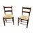 Textile Art Deco Rush Chairs, Set of 2 For Sale - Image 7 of 18