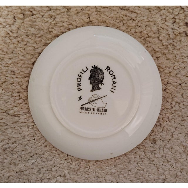 1950s Piero Fornasetti Profili Romani Coaster For Sale - Image 6 of 8