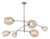 Regina Andrew Artemis Mobile Chandelier, Polished Nickel with Champagne Glass For Sale