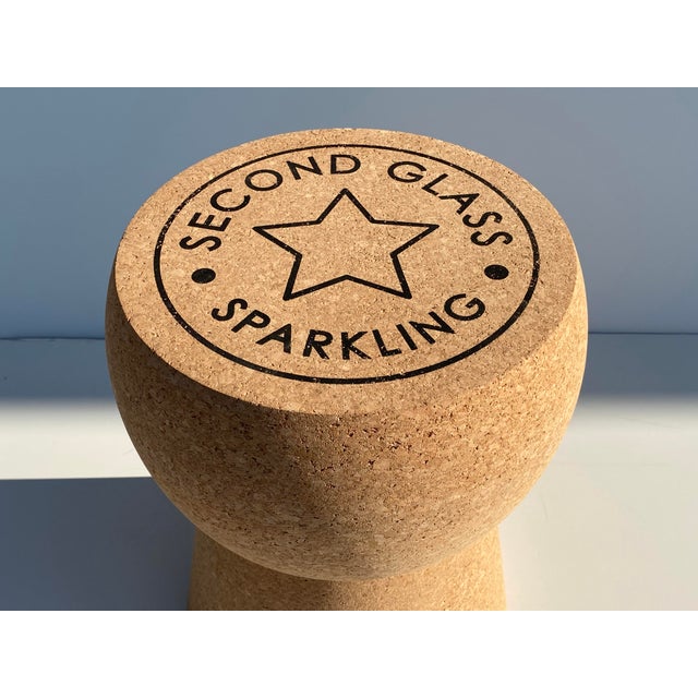 Champagne Cork Stool/Side Table Chairish