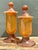 Mid-Century Modern Vintage Murano Vietri Amber Glass Apothecary Jars - Pair For Sale - Image 3 of 12