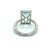 Natural Aquamarine Diamond Ring 14k W Gold 5.78 TCW Certified For Sale - Image 4 of 8